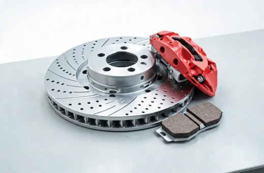 E-commerce auto parts catalog team organizing brake product data